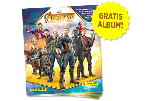 Gratisproben Avengers Infinity War Stickeralbum