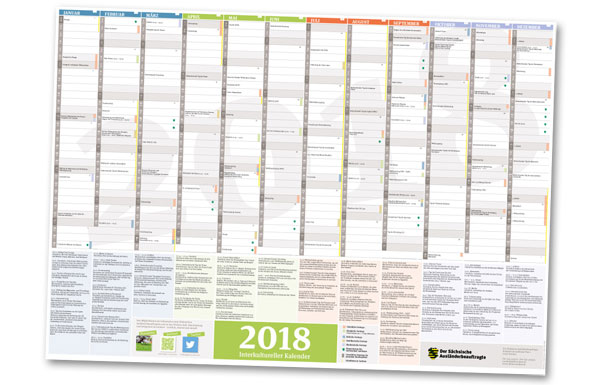 Gratisproben Interkultureller Kalender 2018