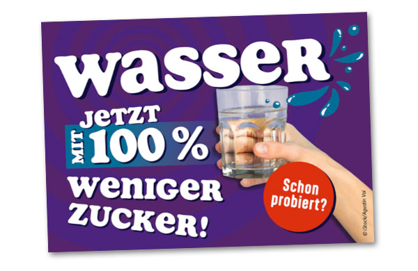 Gratisproben Postkarte Wasser