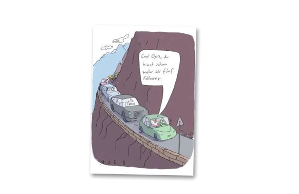 Gratisproben Postkarte Schluss mit lustig