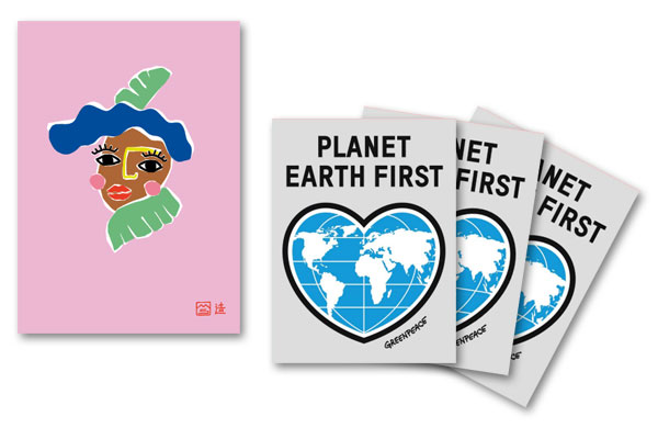 Gratisproben Postkarten und Klebe-Tattoos Greenpeace