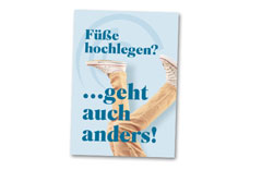 Postkarte zum Thema Bewegung Gratisproben