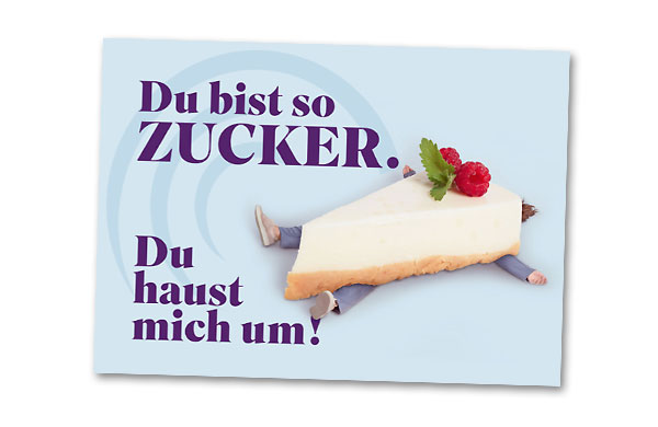 Gratisproben Postkarte Zucker